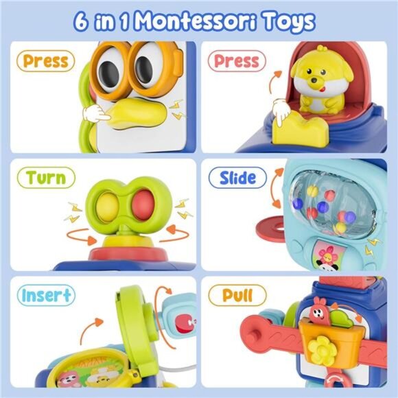 Montessori Toys for 1 Year Old, Sensory Toys for Toddlers 1-3, Travel - Picture 3 of 7